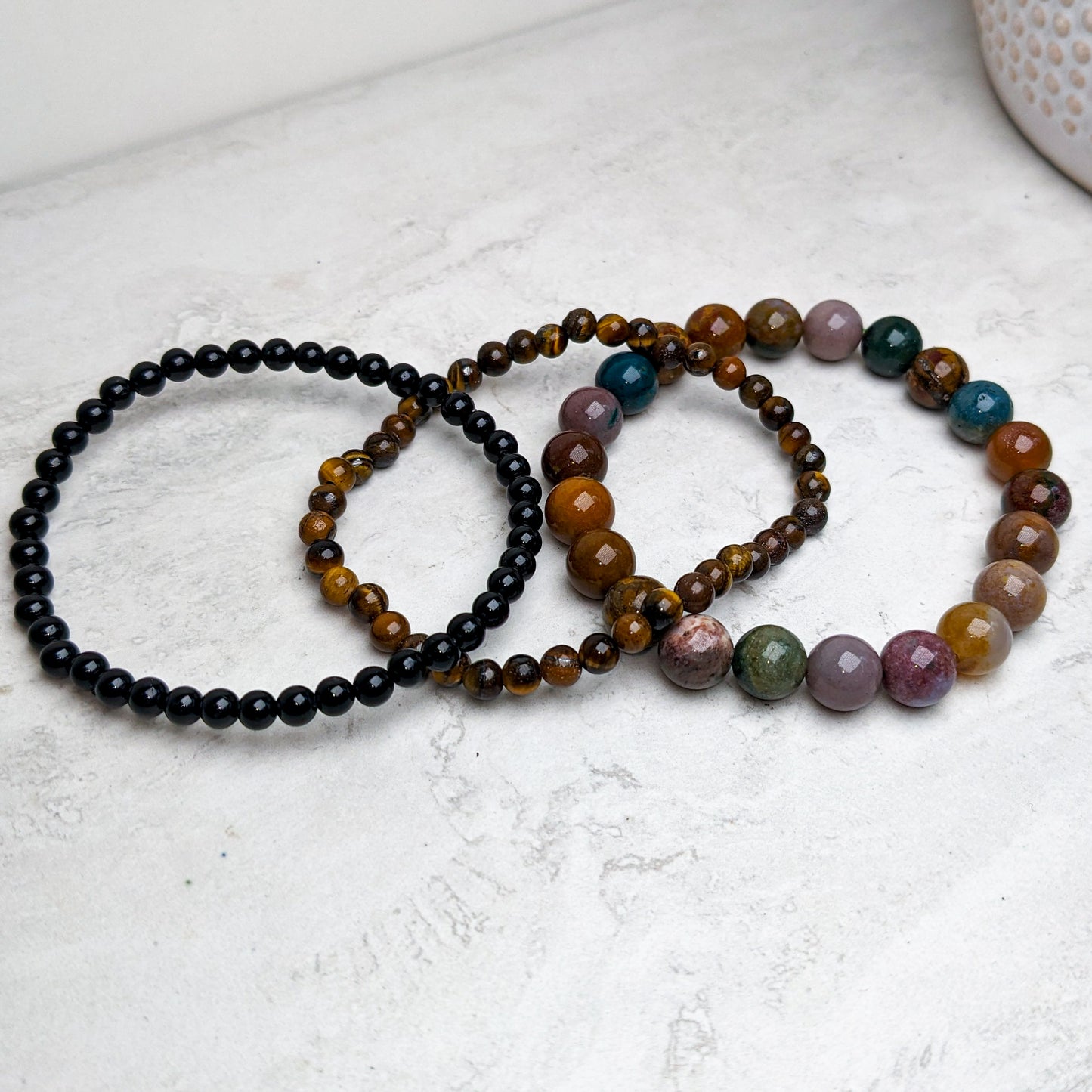 Zodiac Crystal Beaded Gemstone Bracelet Stacks