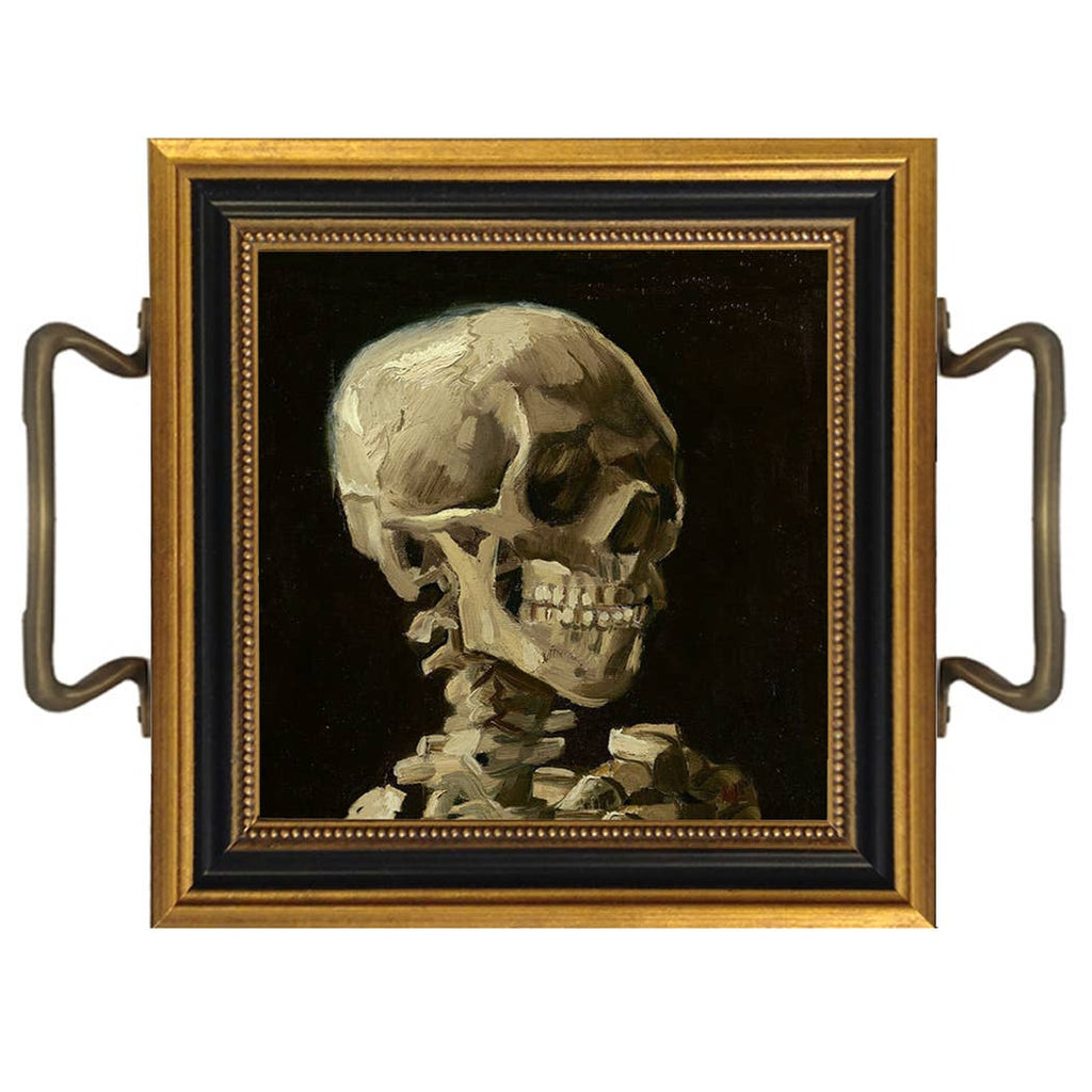Halloween Skull Tray with Handles 7-1/4"