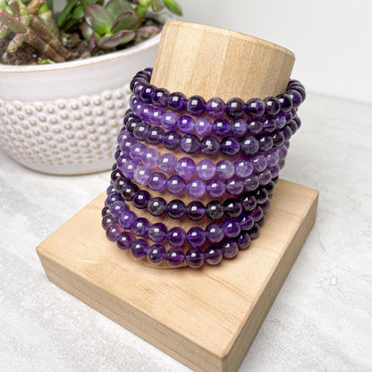 6mm Assorted Crystal Bead Bracelets