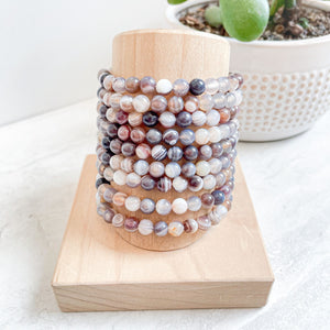 Crystal 6mm Beaded Bracelets