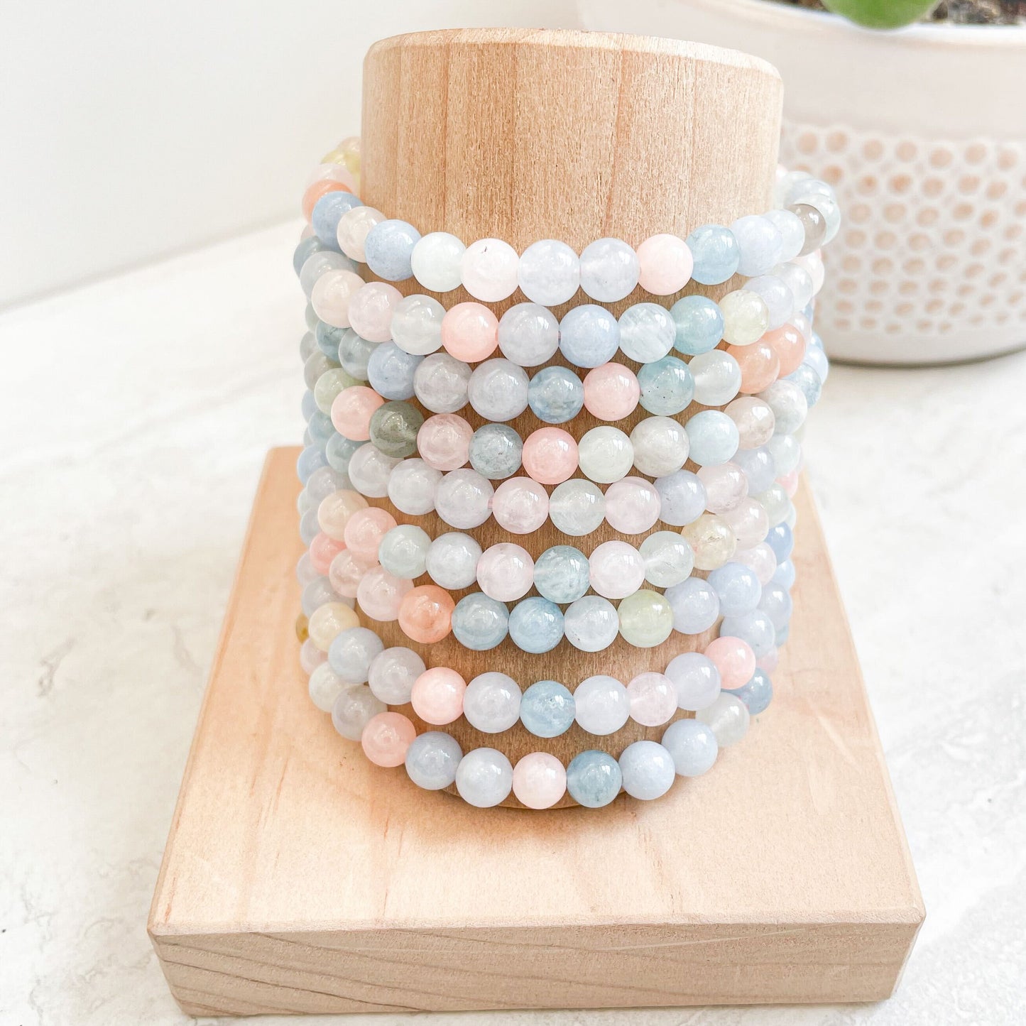 6mm Assorted Crystal Bead Bracelets