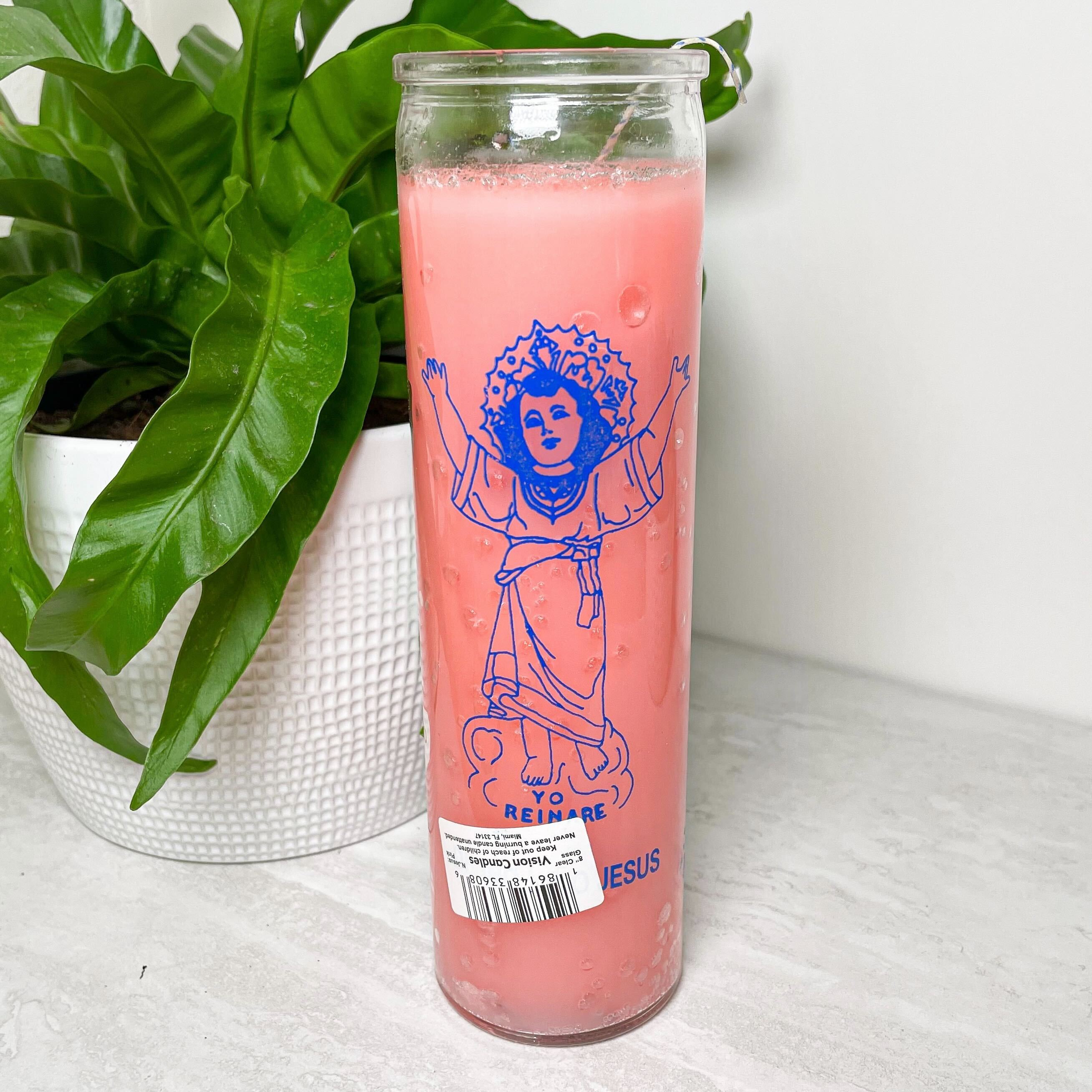Divine Child Jesus Pink 7 Day Candle