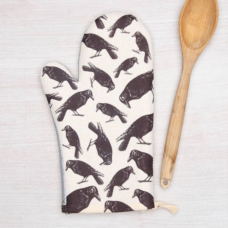 Crow Oven Mitt