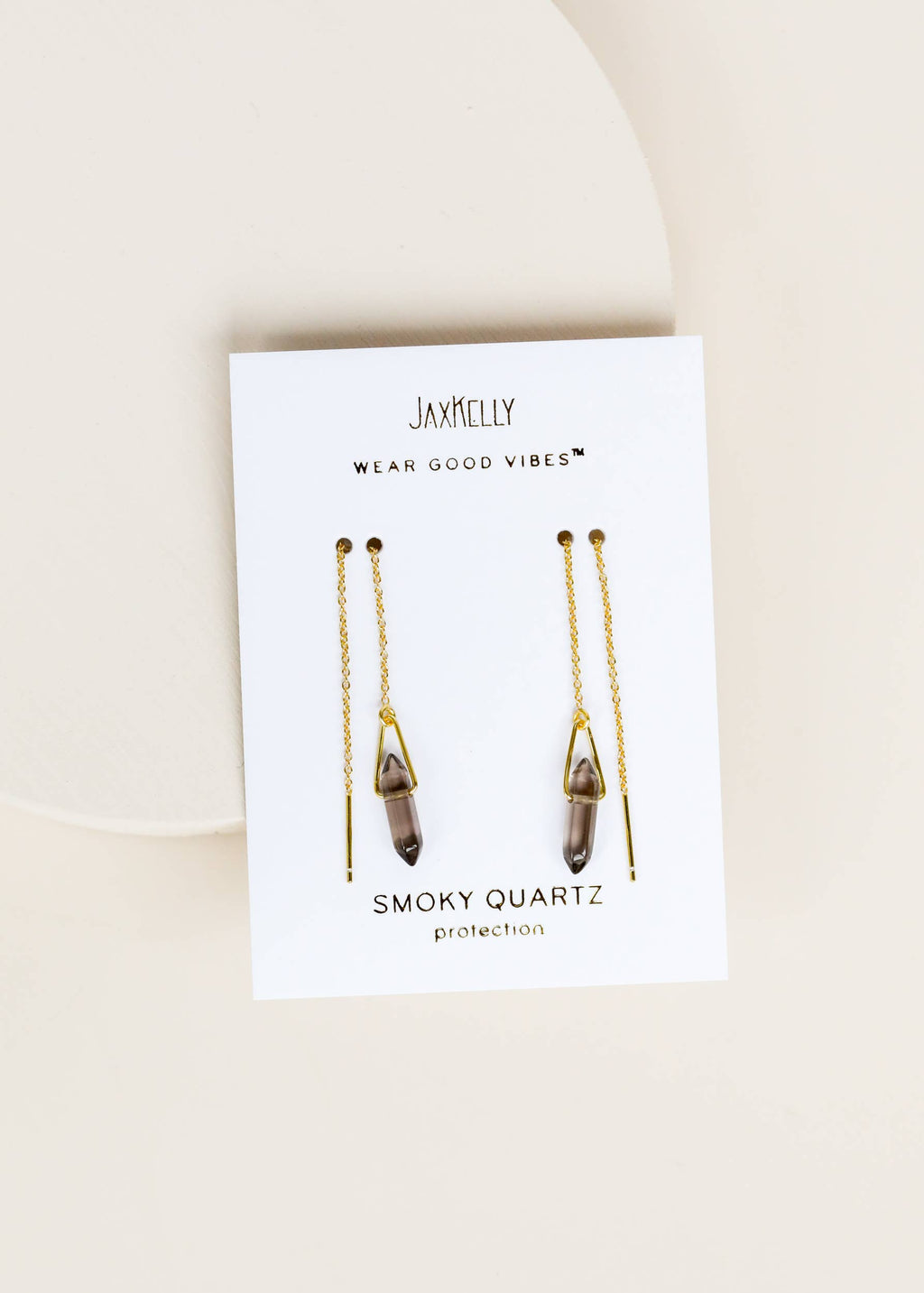Threader - Smoky Quartz Earrings