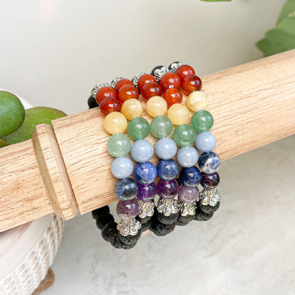 Crystal 8mm Beaded Bracelets