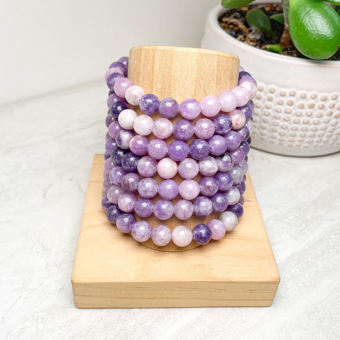 Crystal 8mm Beaded Bracelets