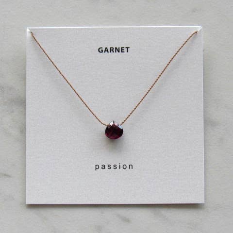 Polished Gemstone Minimalist Necklaces | Various Crystals