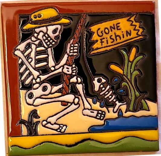 Skeleton Gone Fishing