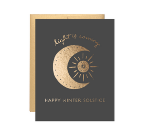 Light Is Coming - Happy Winter Solstice Notecards & Envelopes (6 Count)