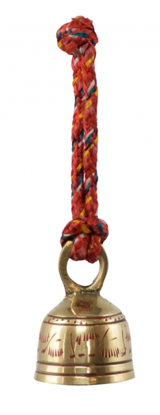 Brass Altar Bell with Red Cord