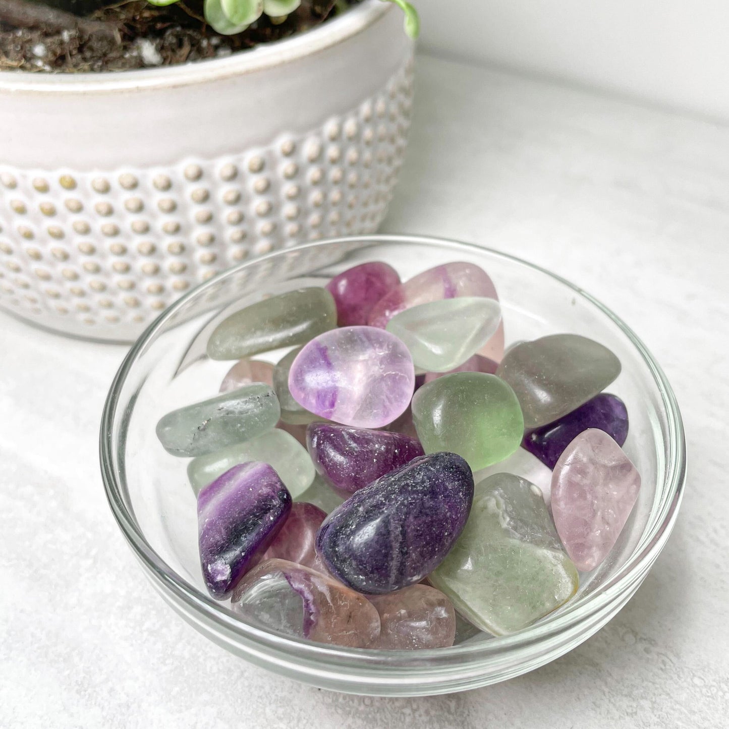Fluorite Tumbles .5"- 1"