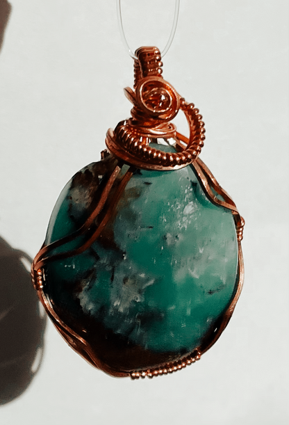 Copper Wire Wrapped Pendants | Various Stones