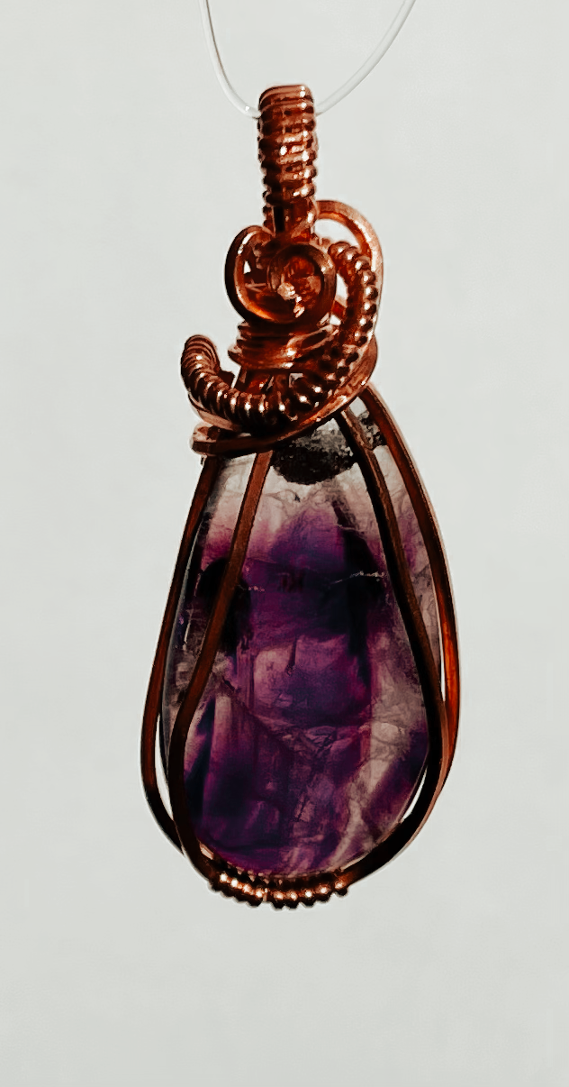 Copper Wire Wrapped Pendants | Various Stones