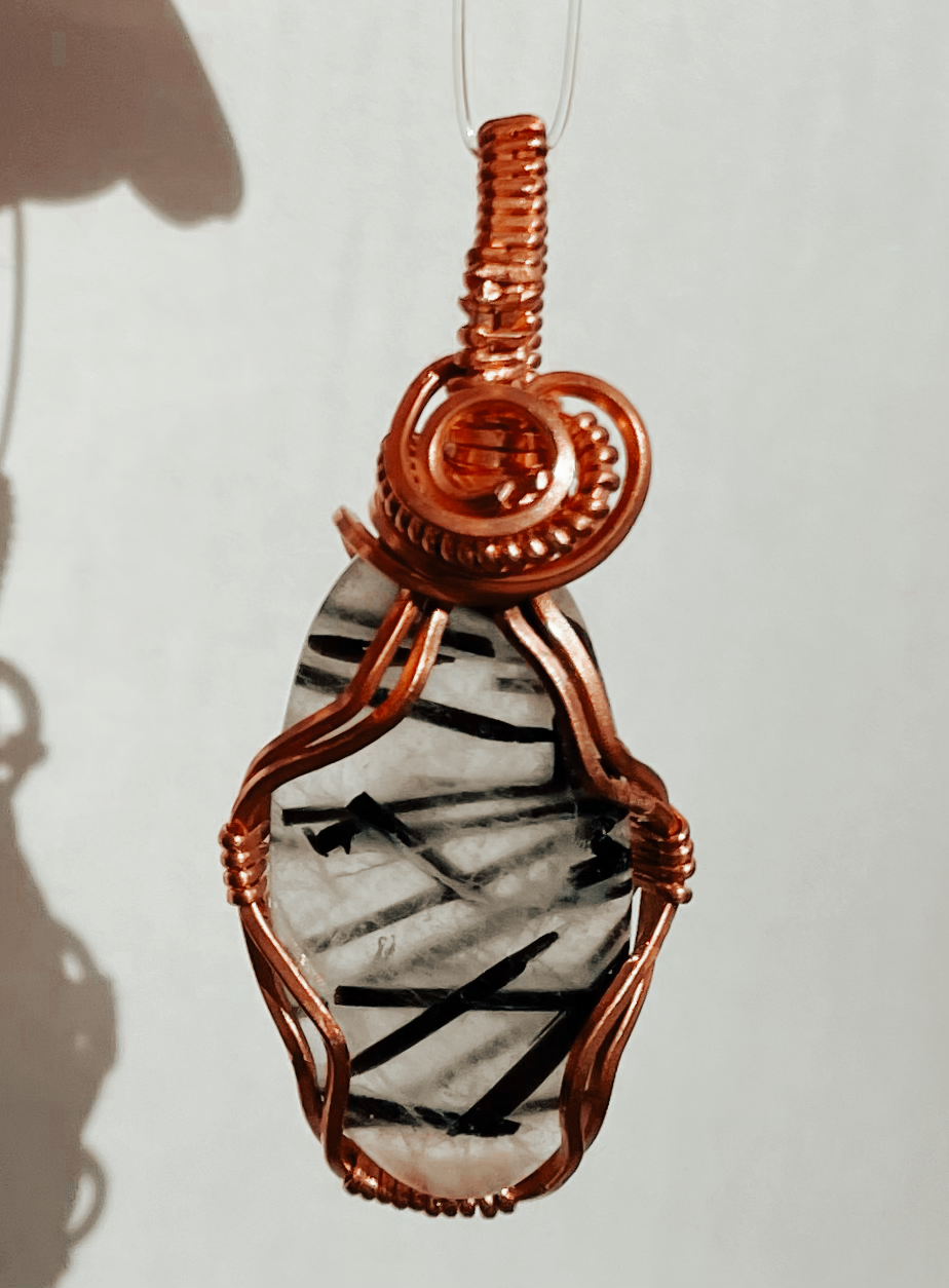 Copper Wire Wrapped Pendants | Various Stones