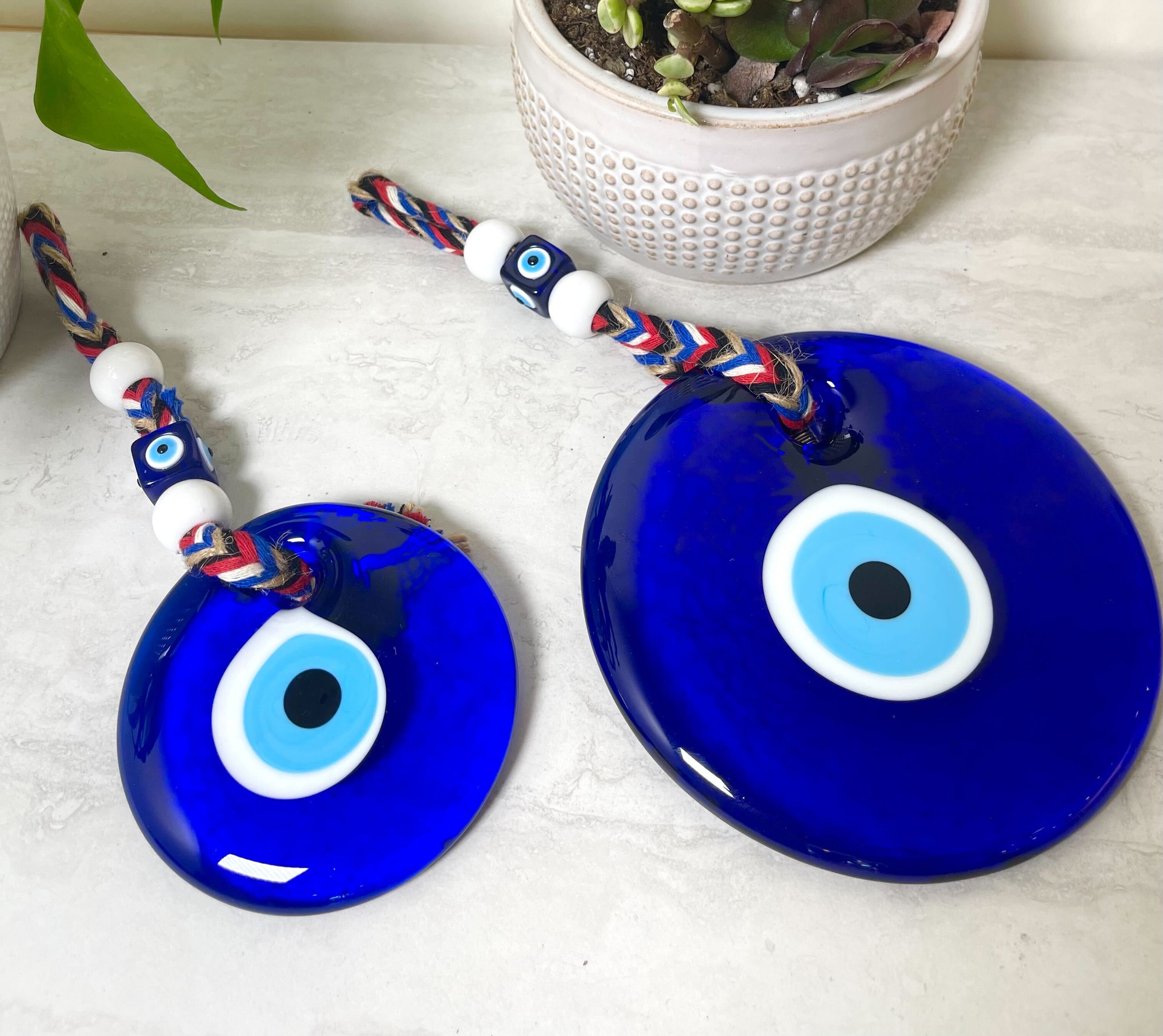 Large Glass Evil Eye Hanging | Varying Sizes