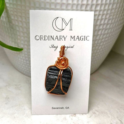 Copper Wire Wrapped Pendants | Various Stones