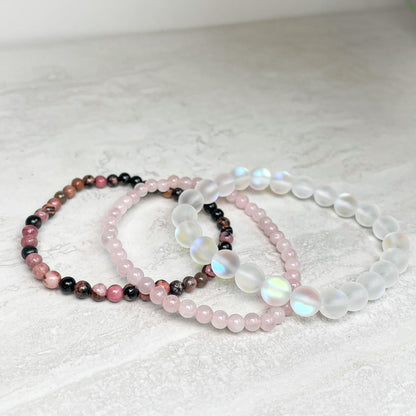 Zodiac Crystal Beaded Gemstone Bracelet Stacks