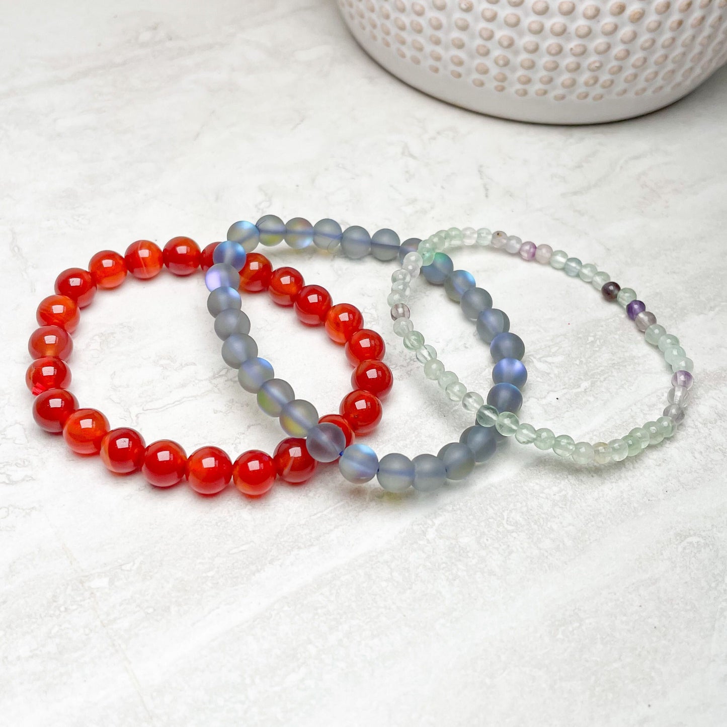 Zodiac Crystal Beaded Gemstone Bracelet Stacks