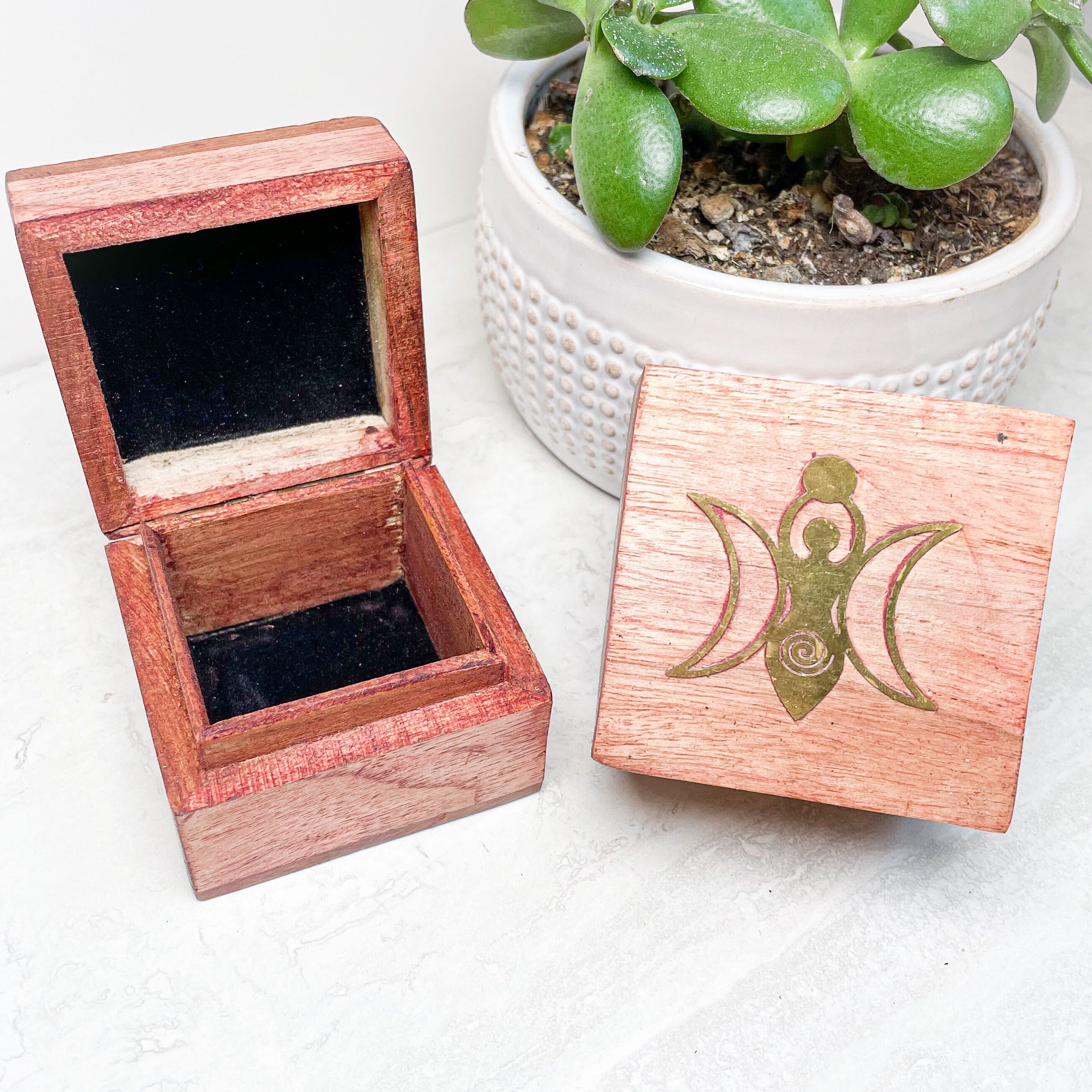 Small Acacia Wood Box