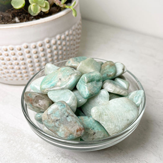 Amazonite A" Grade Tumbles .5" - 1"