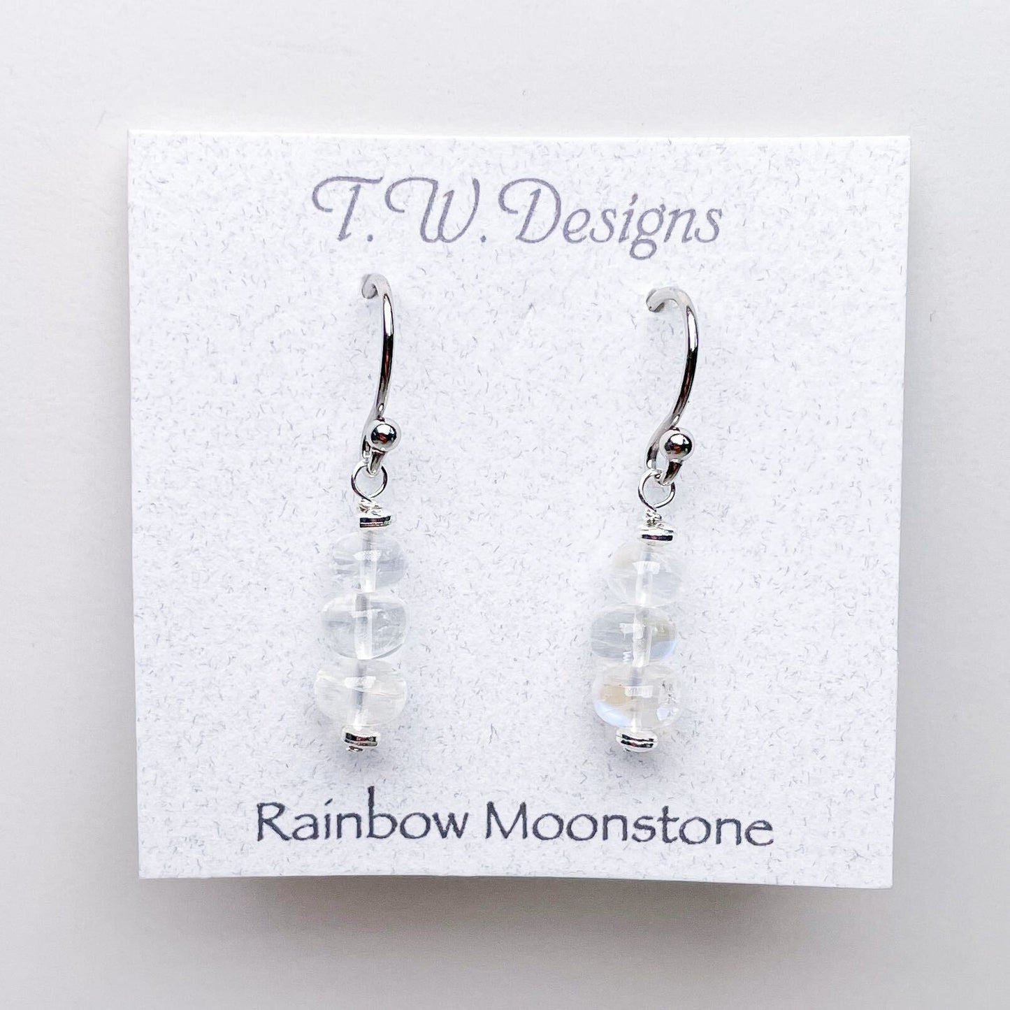 Dainty Beaded Crystal Earrings