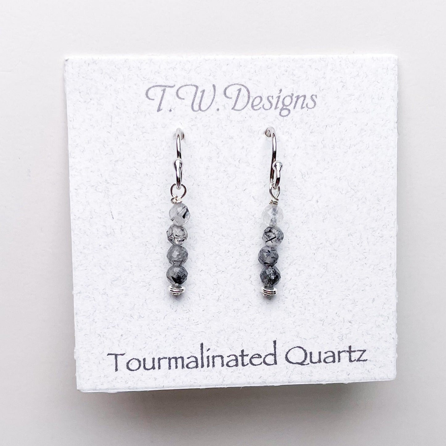 Dainty Beaded Crystal Earrings