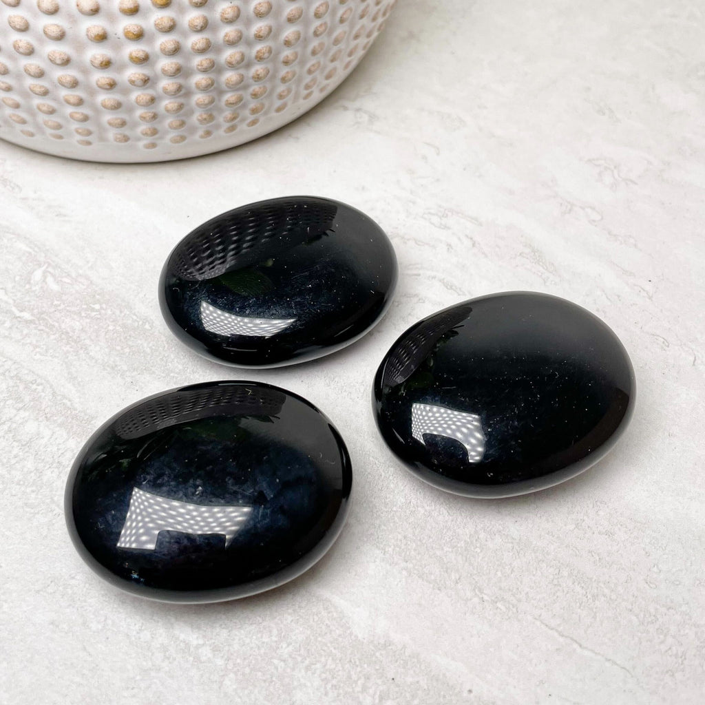 Black Obsidian Pebbles