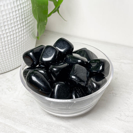 Black Obsidian Tumbles