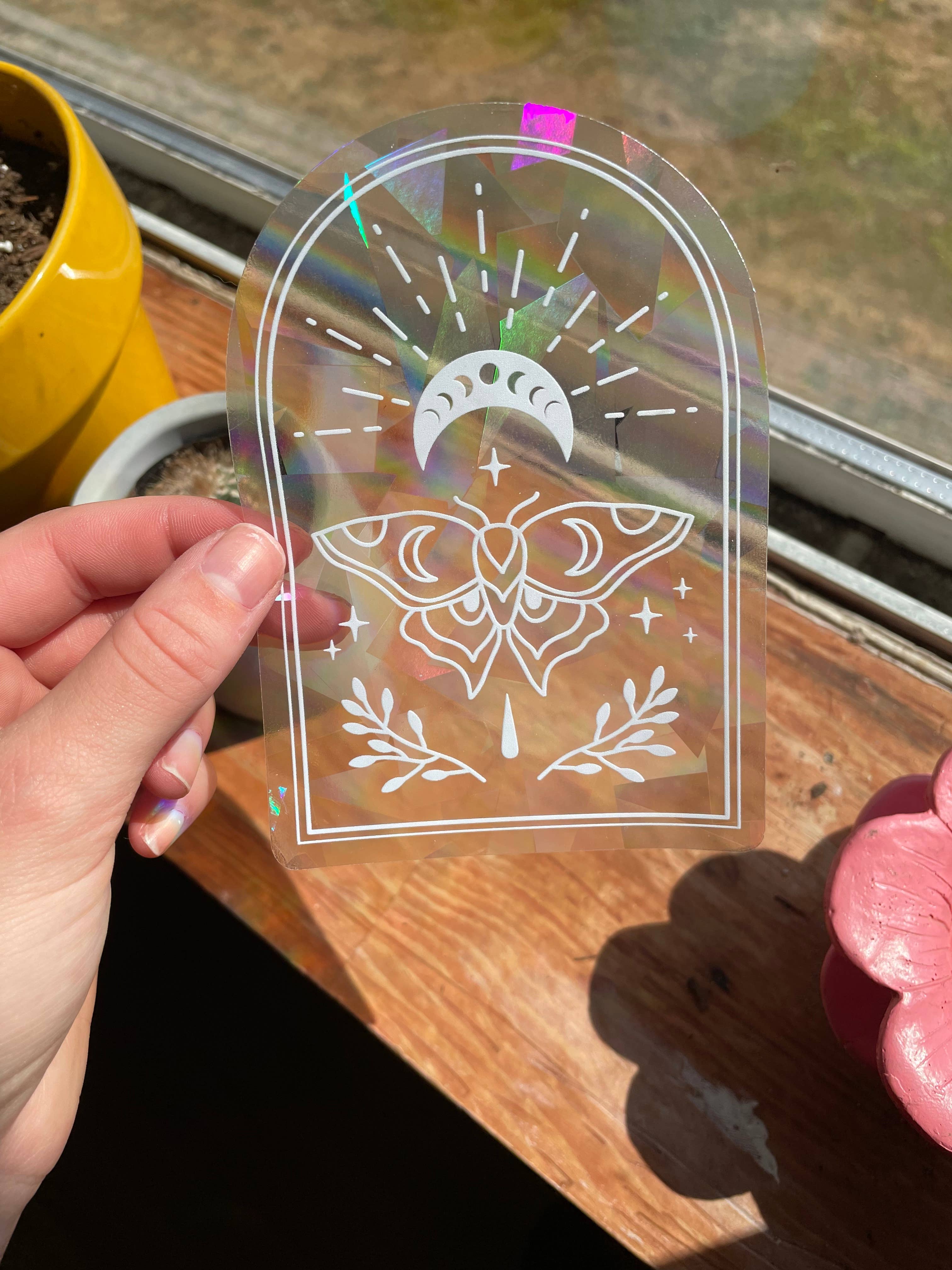 Mystical Moth Suncatcher | Sticker