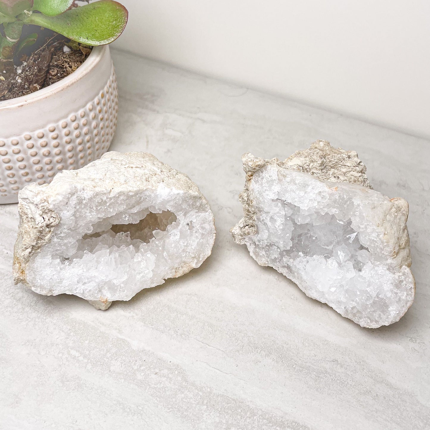 Sugar Quartz Geode Cracked