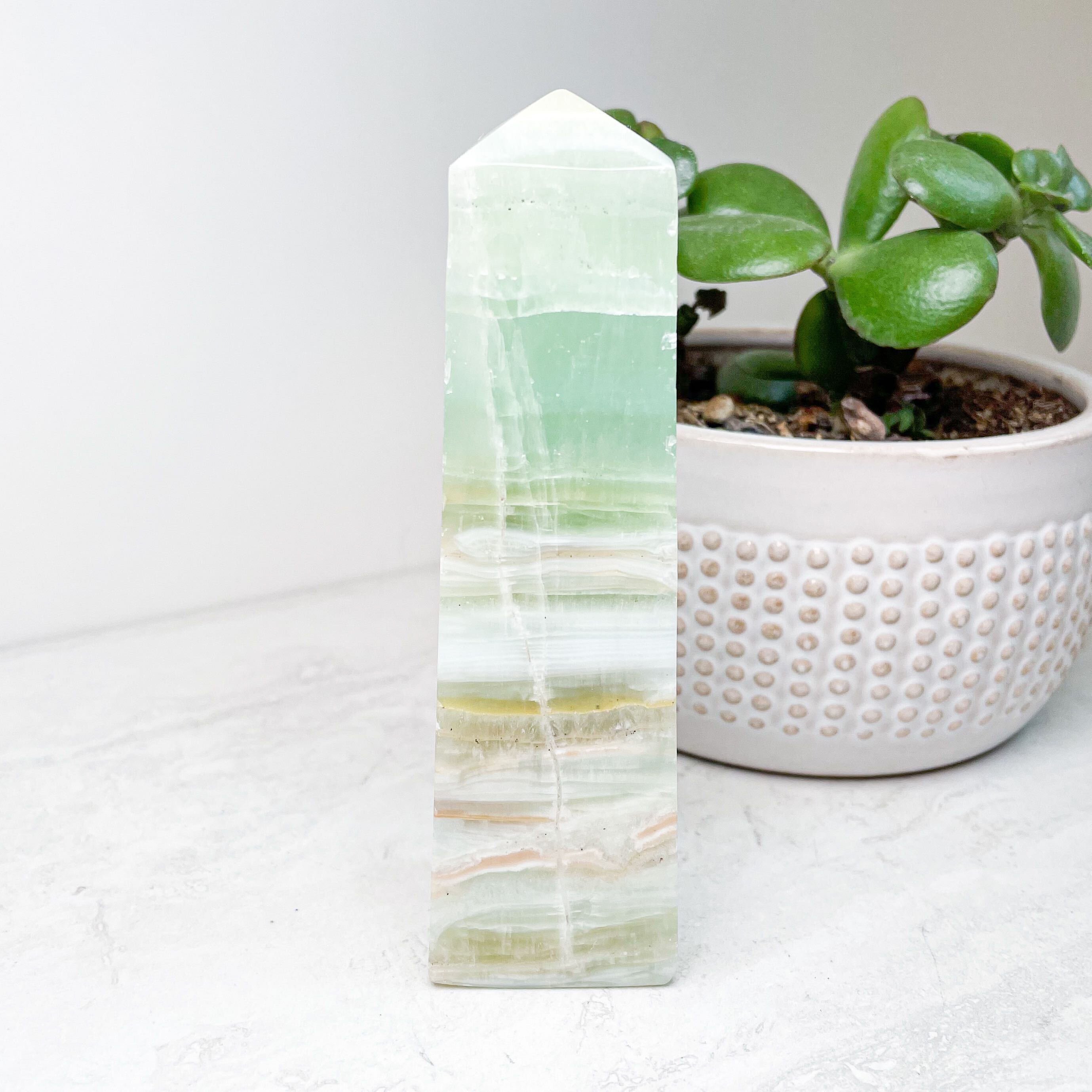 Caribbean Calcite Standing Points | Various Sizes