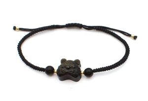 Cat Face Fengshui Bracelet | Various Crystals