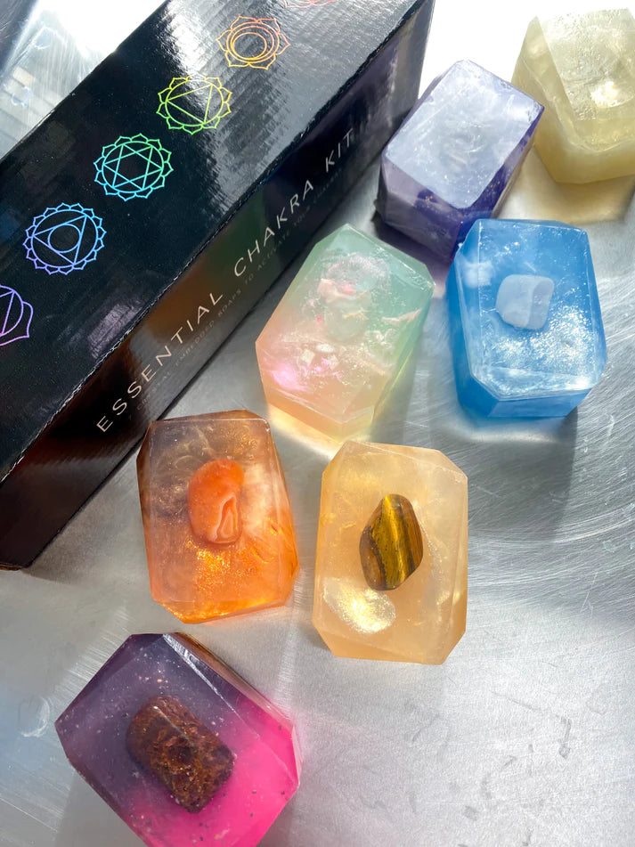 Essential Chakra Crystal Infused Soaps