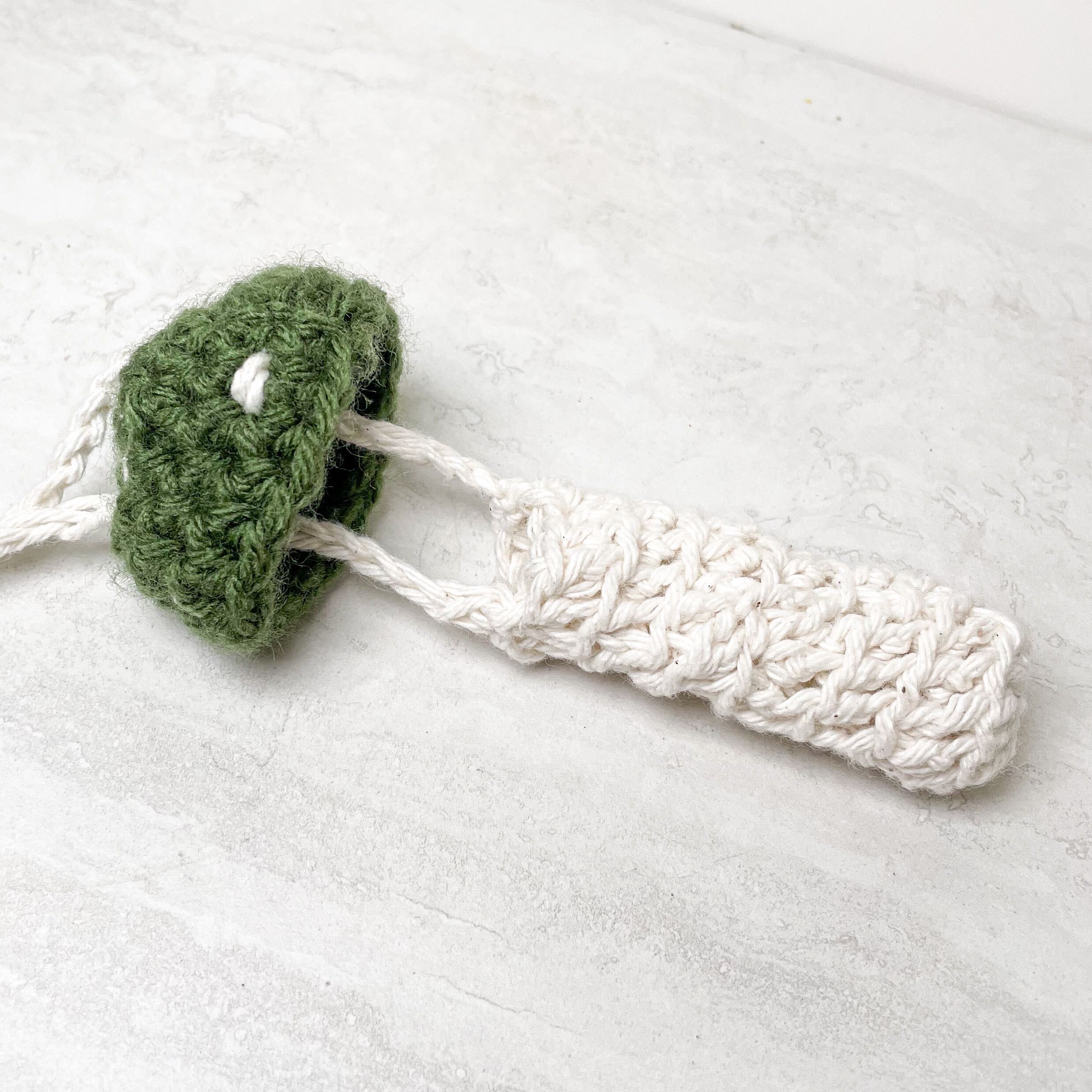 Crochet Mushroom Necklace/Pouch
