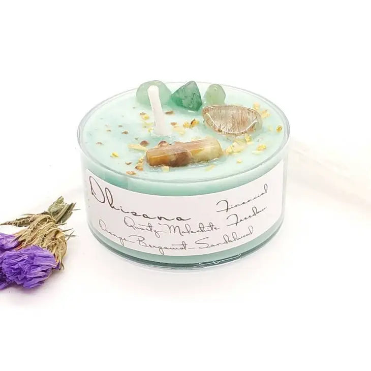 Crystal + Herb Infused Spell Tealight Candles