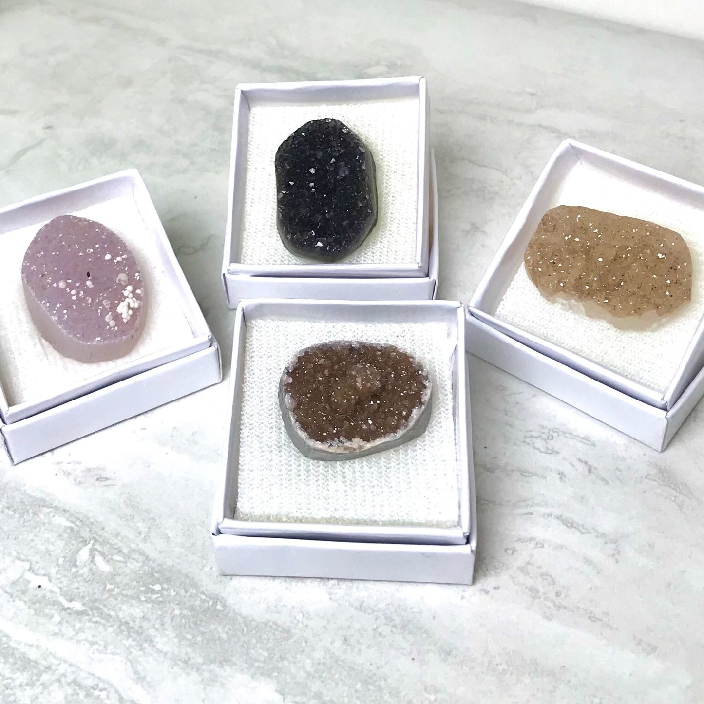 Druzy Agate Mini Free Form Cabochos