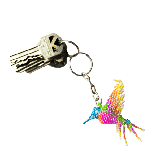Baby Hummingbird Seed Bead Key Chain | Guatemala