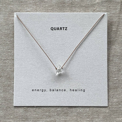 Raw Gemstone Minimalist Necklaces | Various Crystals