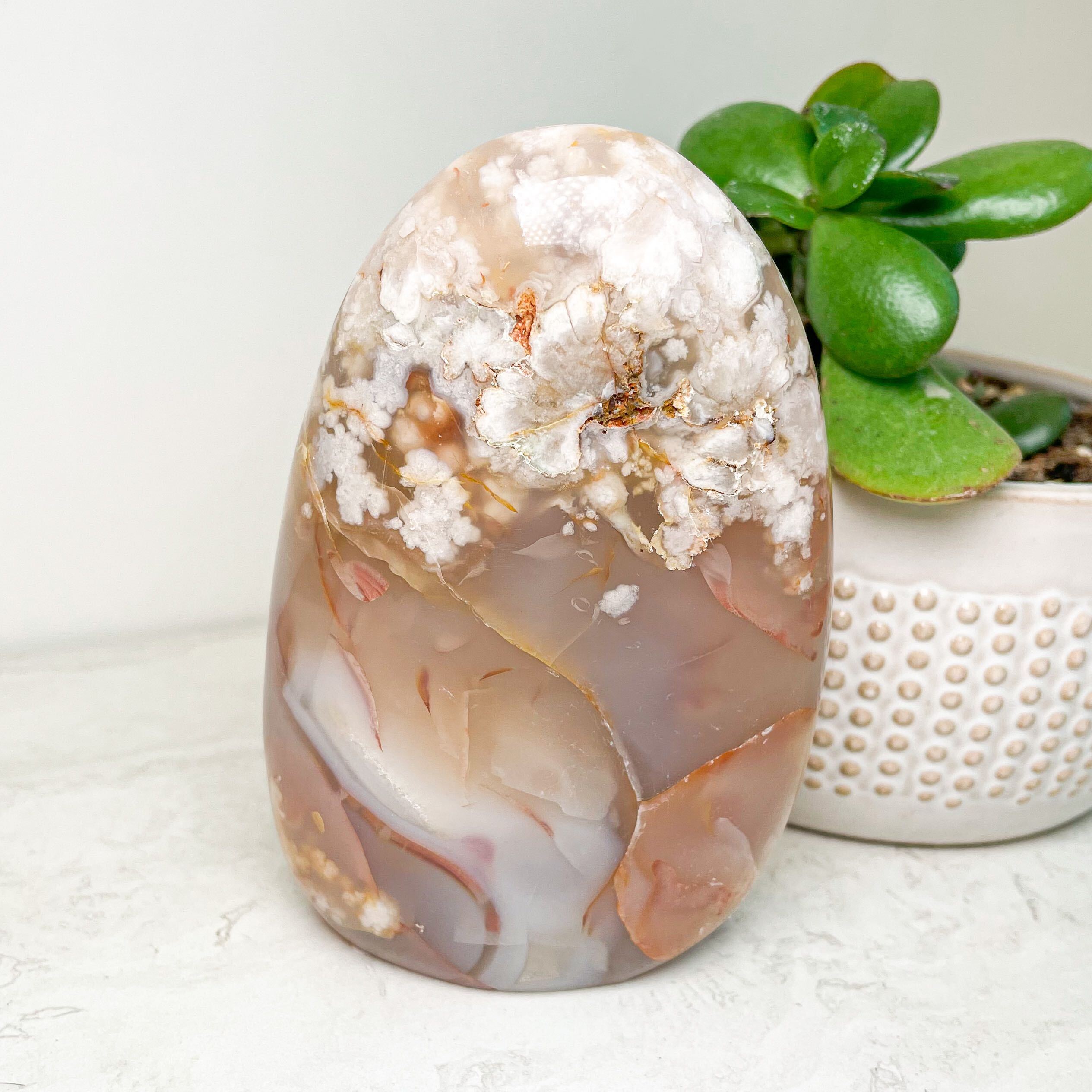 Flower Agate Free Forms
