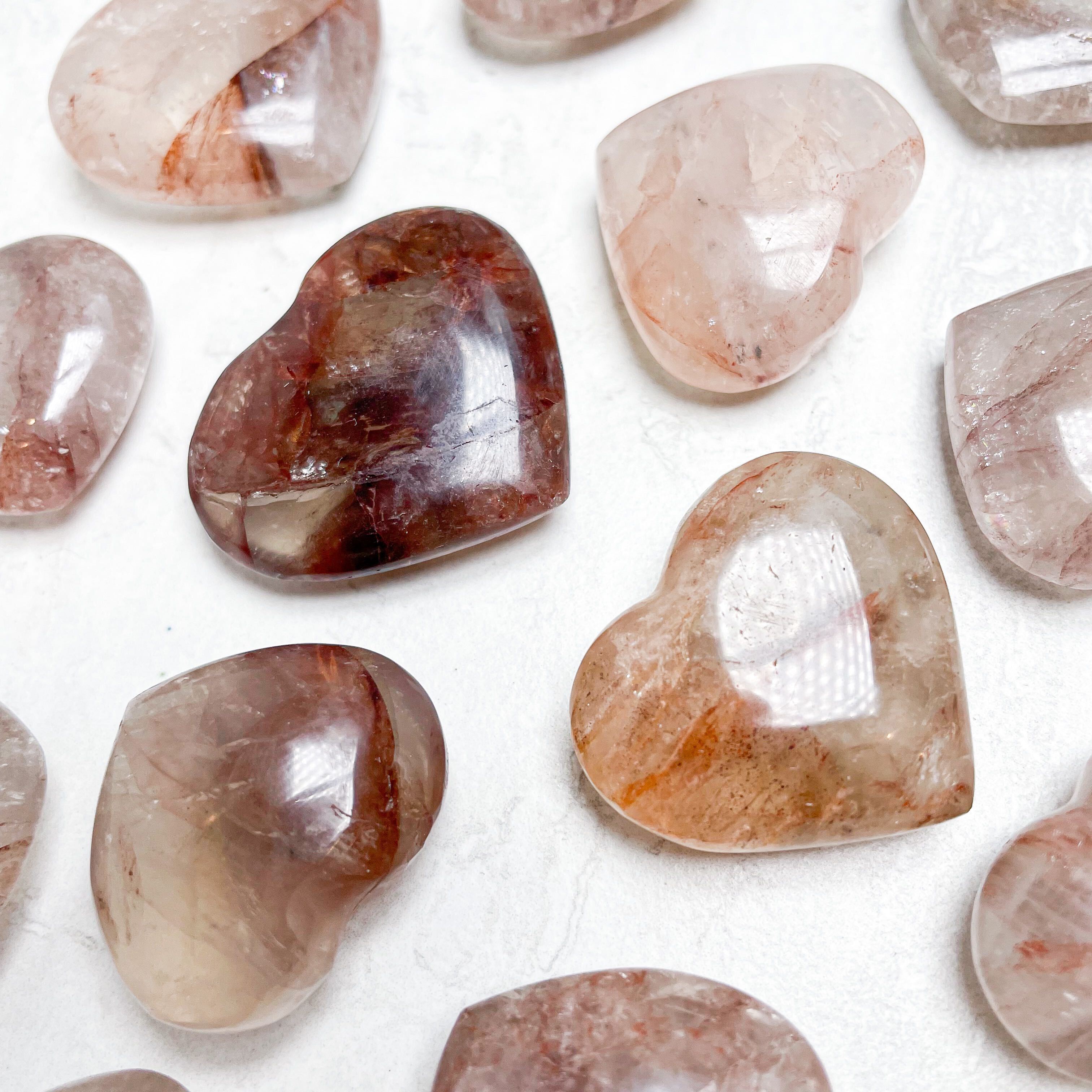Crystal Mini Hearts - Assorted Stones - .5" - 1.5"