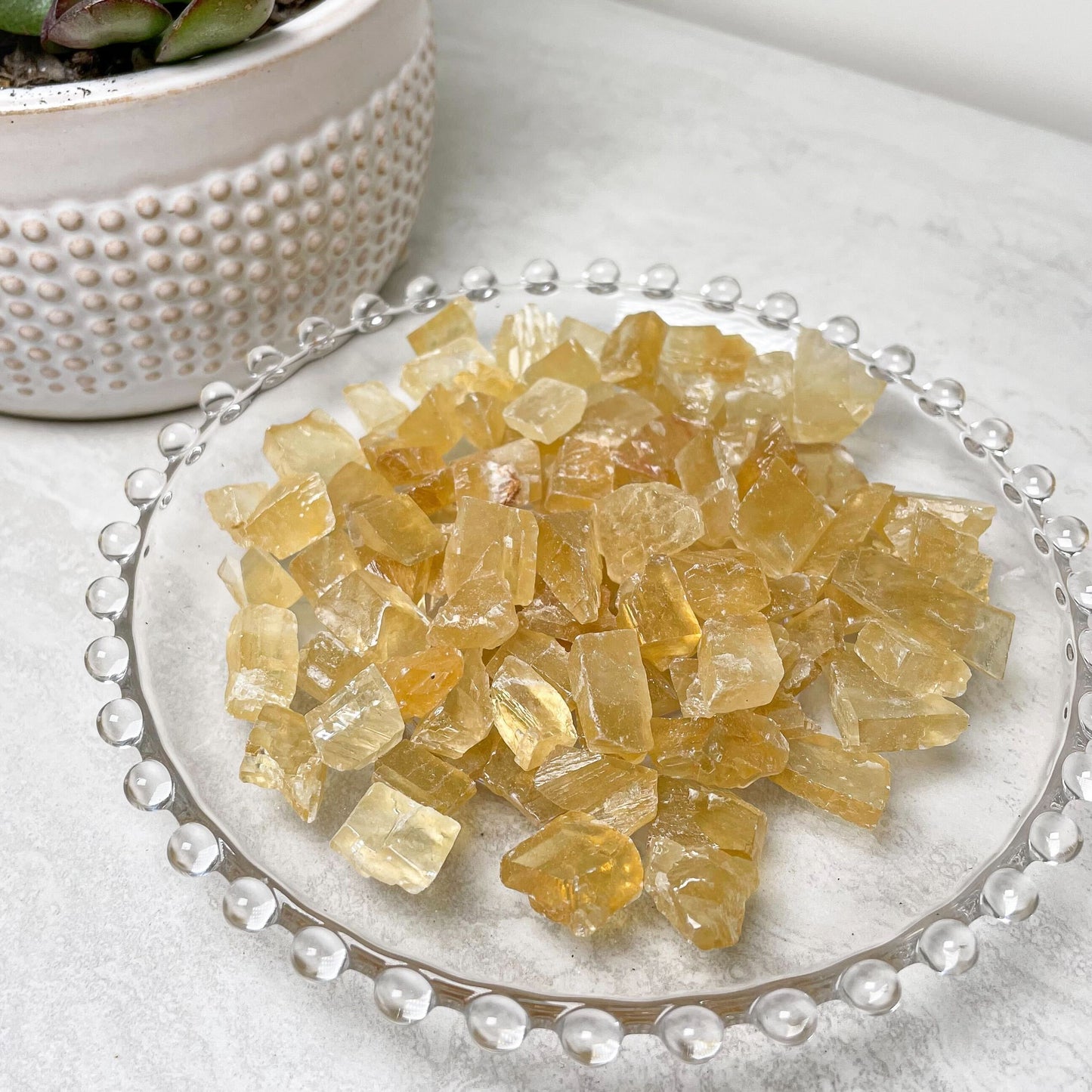 Honey Calcite Rough Stones