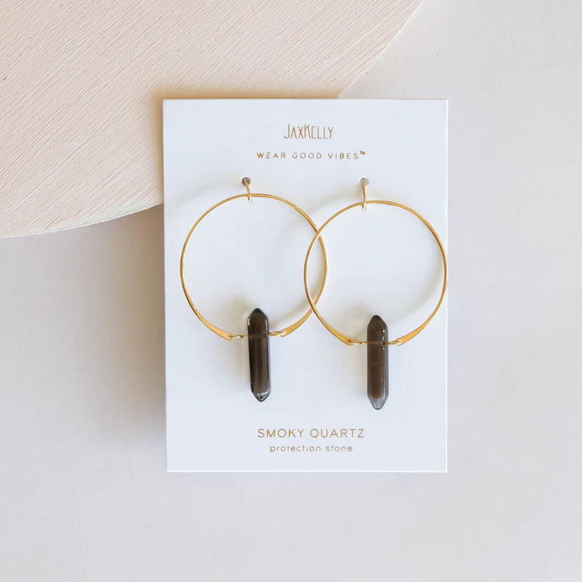 Crystal Hoop Earrings | Jax Kelly | Various Crystals