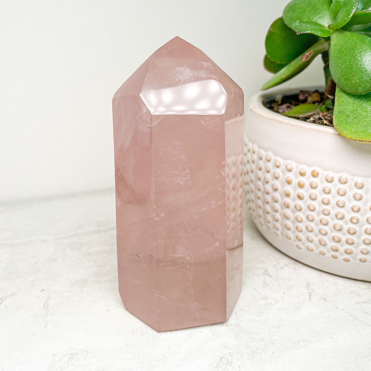 Lavender Rose Quartz Points