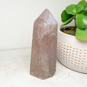 Lavender Rose Quartz Points