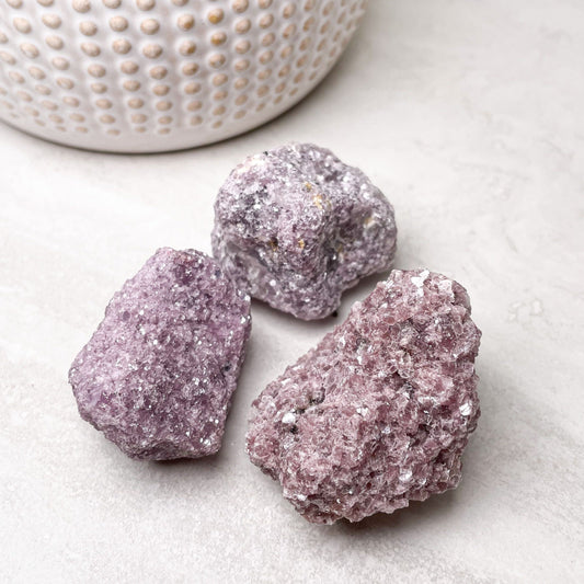 Lepidolite Rough Stones