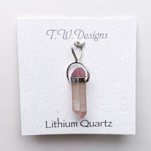 Polished Lithium Quartz Pendants