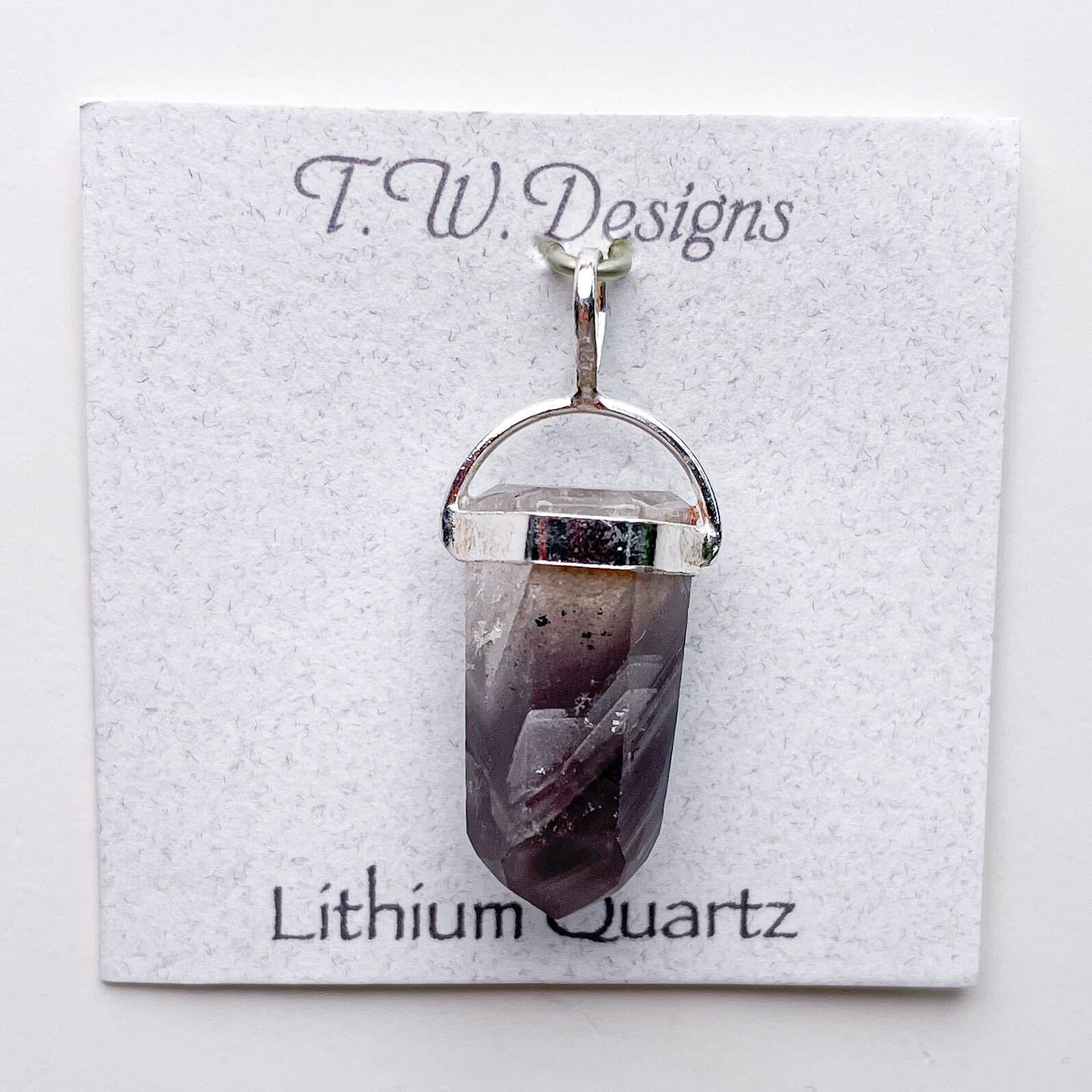Polished Lithium Quartz Pendants
