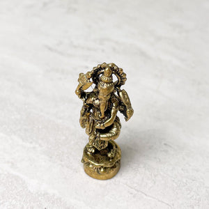 Mini Brass Dancing Ganesha