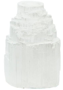 Iceberg Selenite Mini Candle Holder