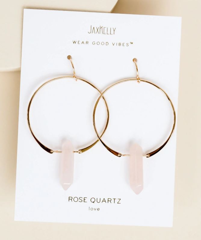 Crystal Hoop Earrings | Jax Kelly | Various Crystals